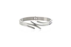 Boccia Titanium Armband 0396-01 Zilverkleurig 63 mm