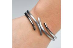 Boccia Titanium Armband 0396-01 Zilverkleurig 63 mm