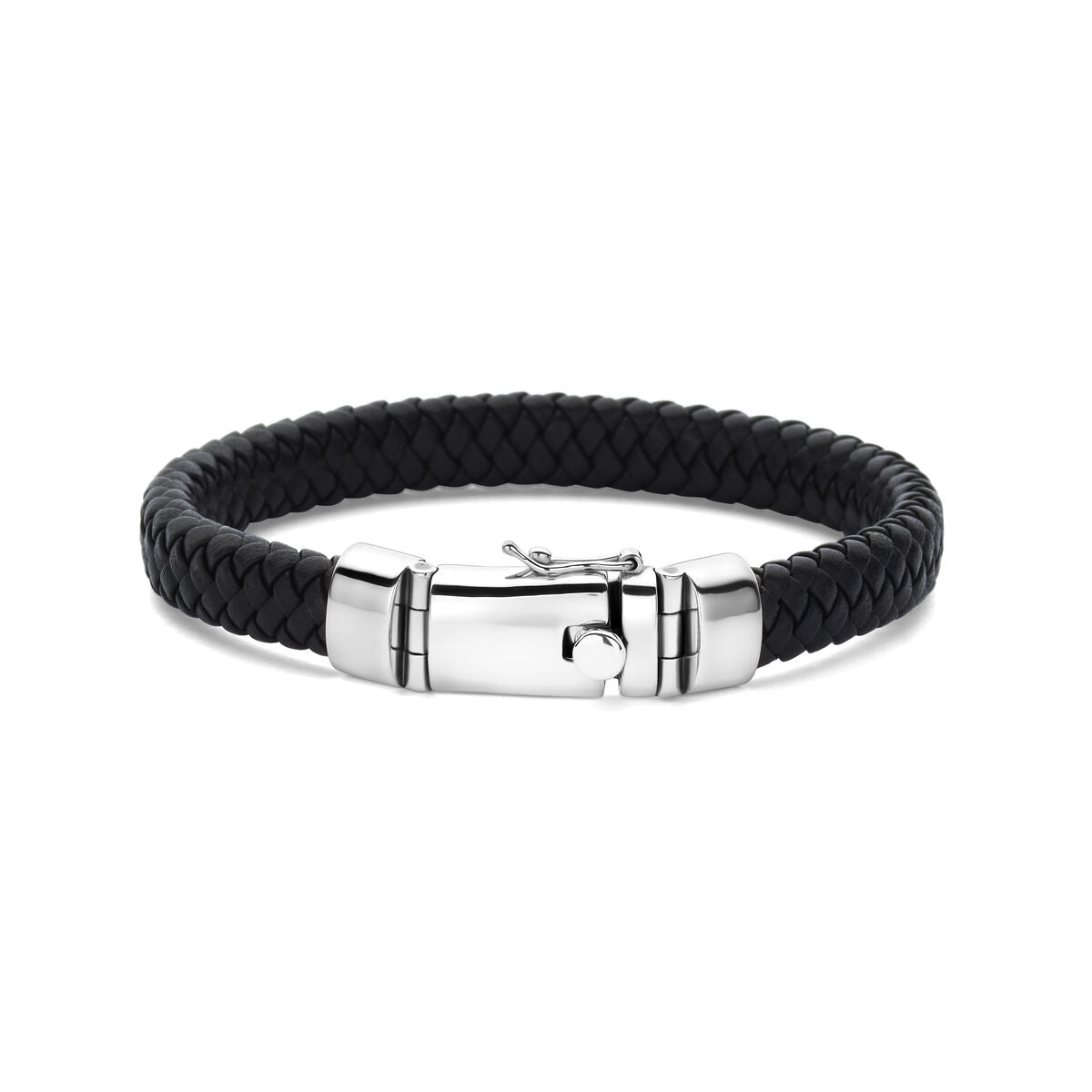 Armband 8,5 mm zilver gerhodineerd