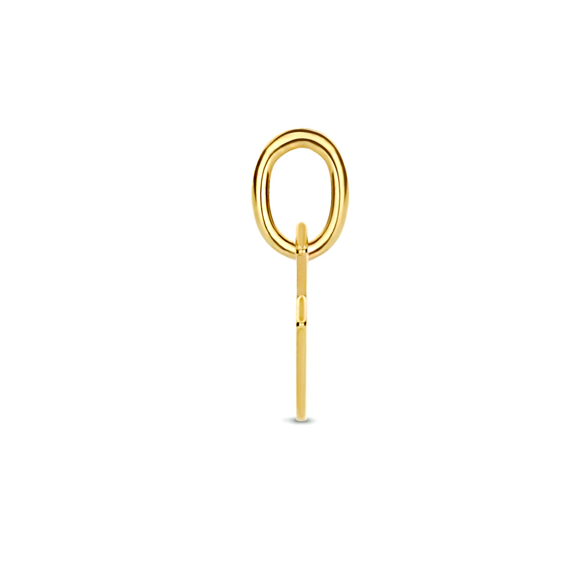 Hanger letter U 9K geelgoud #Letter_U