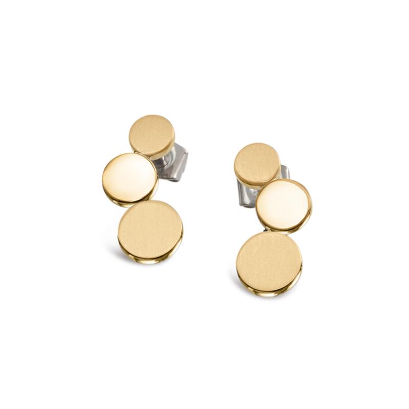 Boccia Titanium Oorknoppen 05040-02 Goudkleurig 17 mm