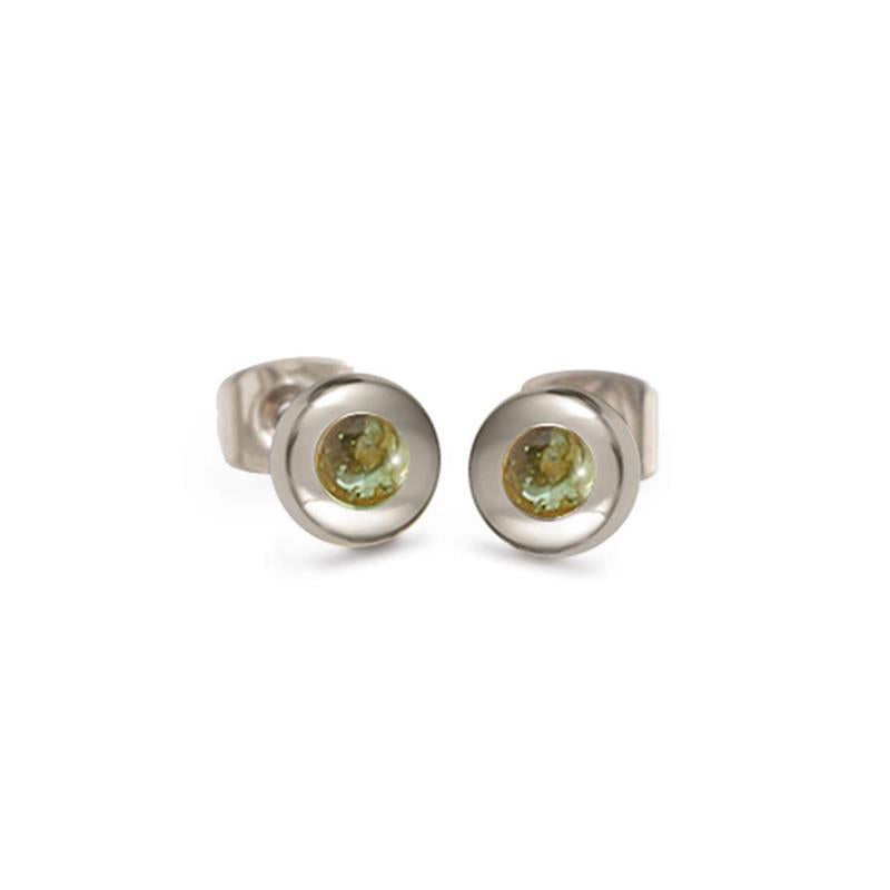 Boccia Titanium Oorknoppen 05053-02 Zilverkleurig 6.5 mm