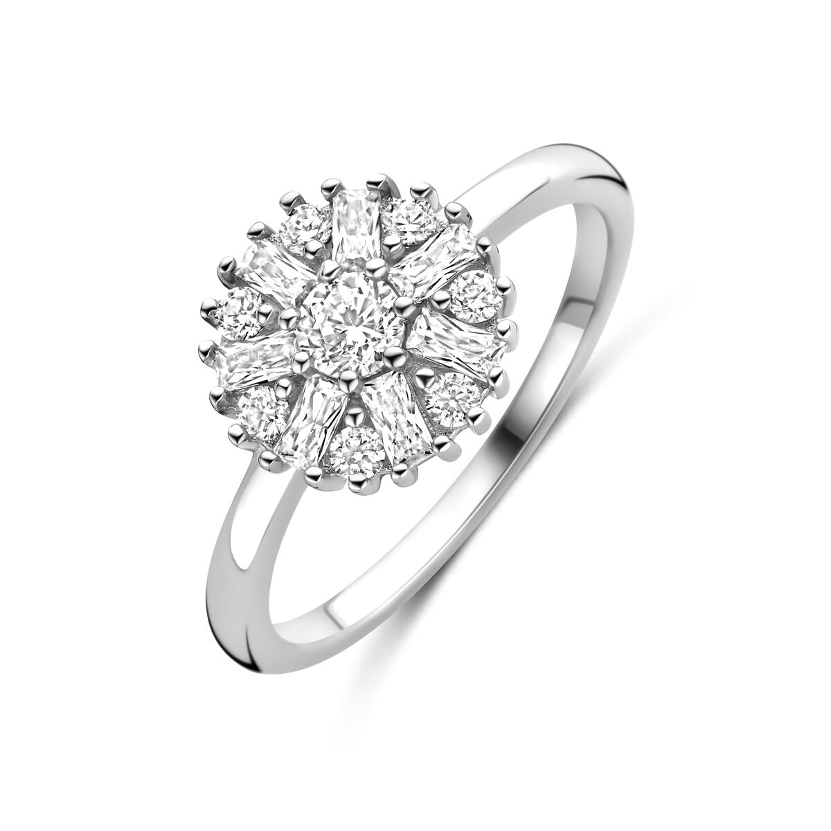 Fantasy Collection Ring zirkonia rozet zilver