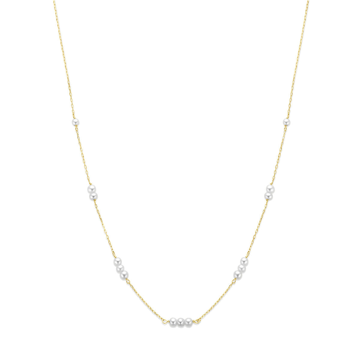 Collier parels 9K geelgoud 41 - 43 - 45 cm