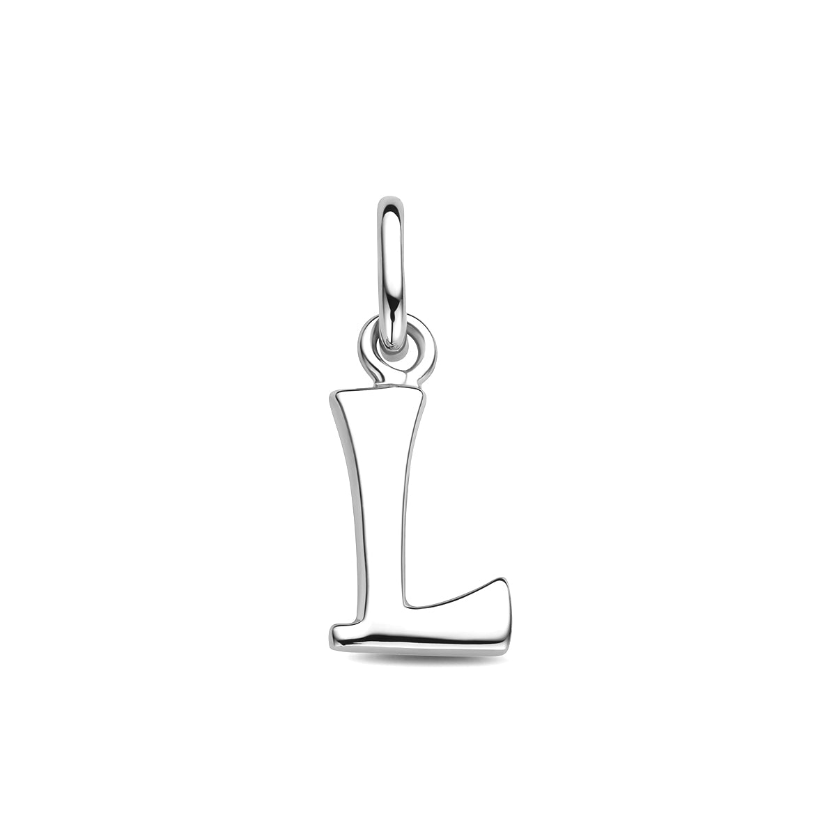 Hanger letter L 12 mm zilver gerhodineerd #Letter_L