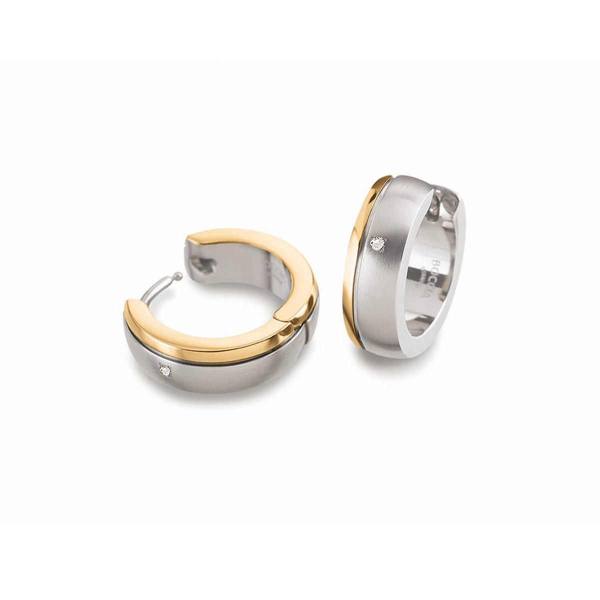 Boccia Titanium Diamant Oorbellen 0539-20 15 mm
