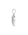 Zilveren gerhodineerde hanger hartje zirkonia 19 mm - 1341361 - PansiteNederland.nl