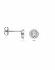 Zilveren gerhodineerde oorknoppen zirkonia 6 mm - 1341360