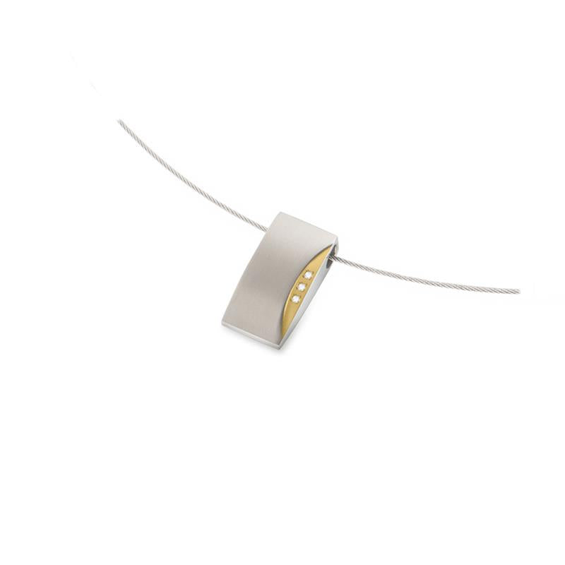 Boccia Titanium Diamant Hanger 0793-04 Zilverkleurig 20 mm