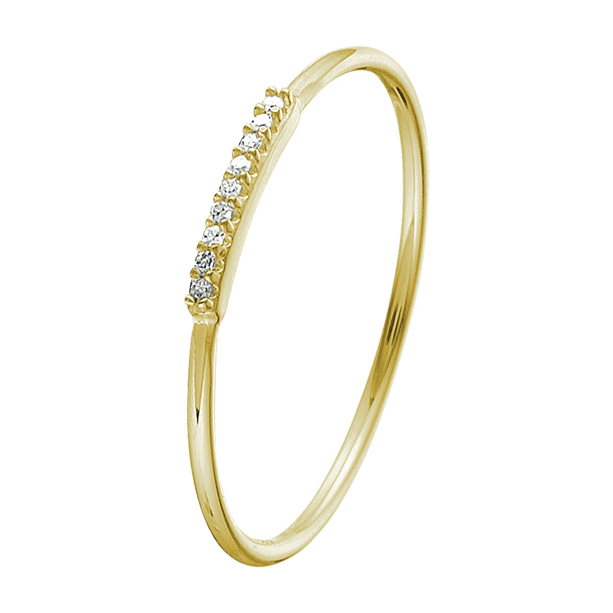 14K Geelgoud Ring Diamant 0.02Ct H P1 4021743 - PansiteNederland.nl