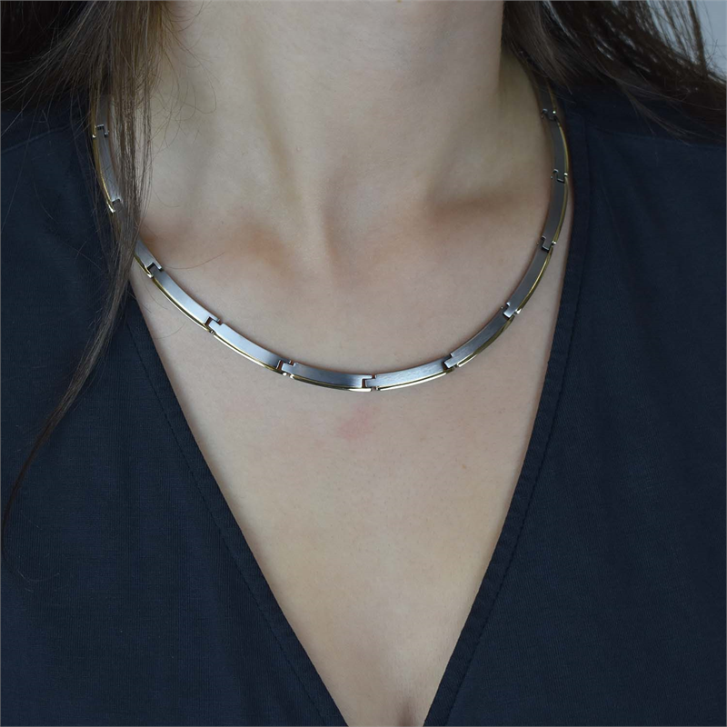 Boccia Titanium Ketting 08028-02 Goudkleurig 480 mm