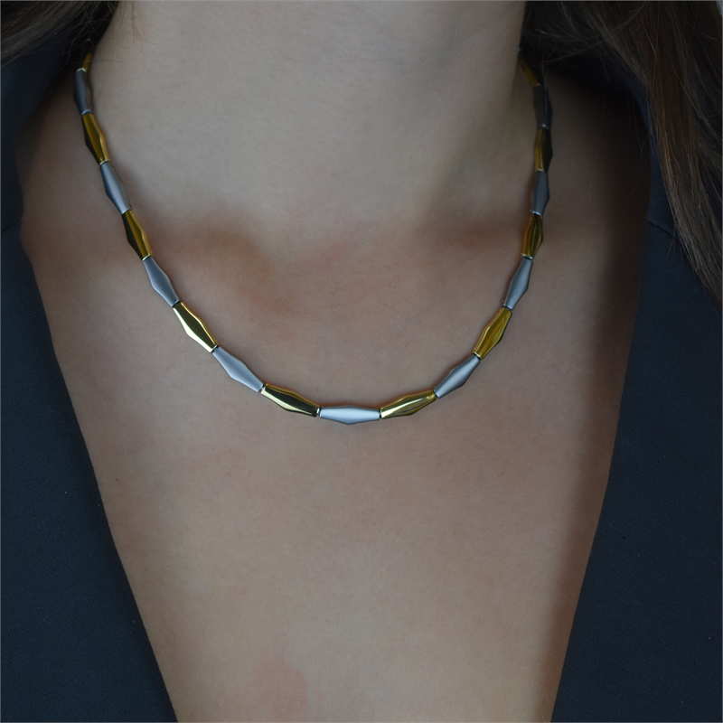 Boccia Titanium Ketting 08047-02 Goudkleurig 450 mm