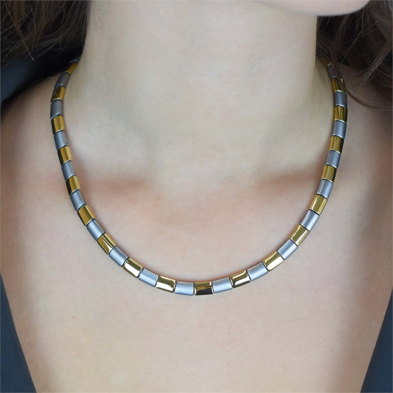 Boccia Titanium Ketting 0812-02 Goudkleurig 450 mm