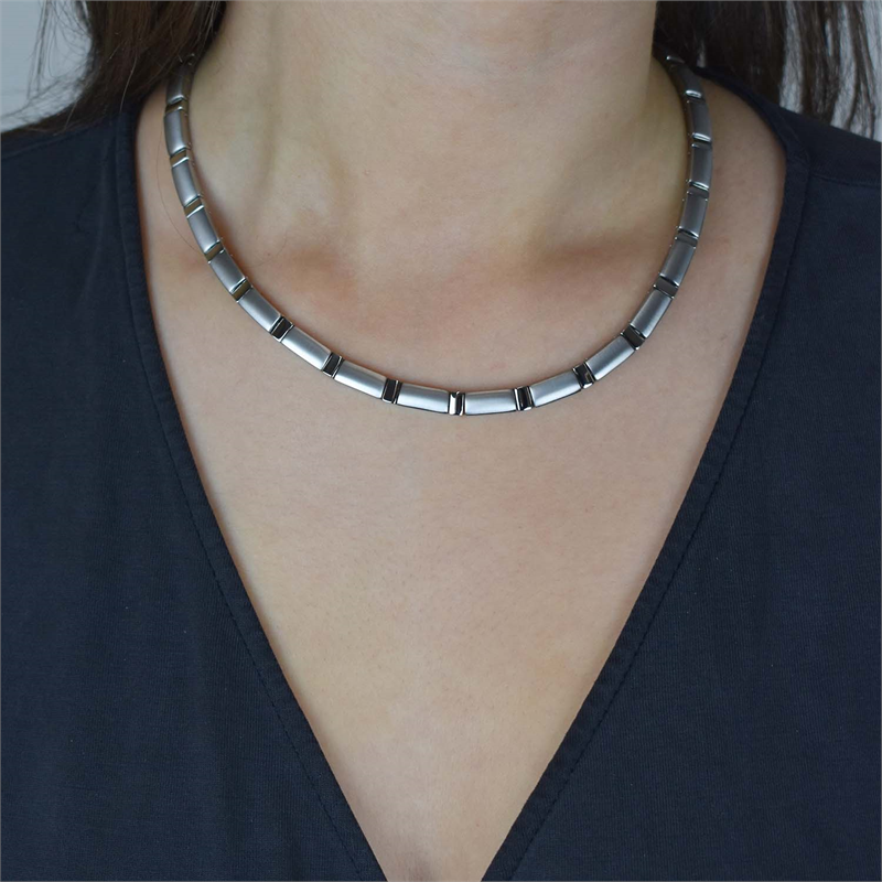 Boccia Titanium Ketting 0845-01 Zilverkleurig 450 mm