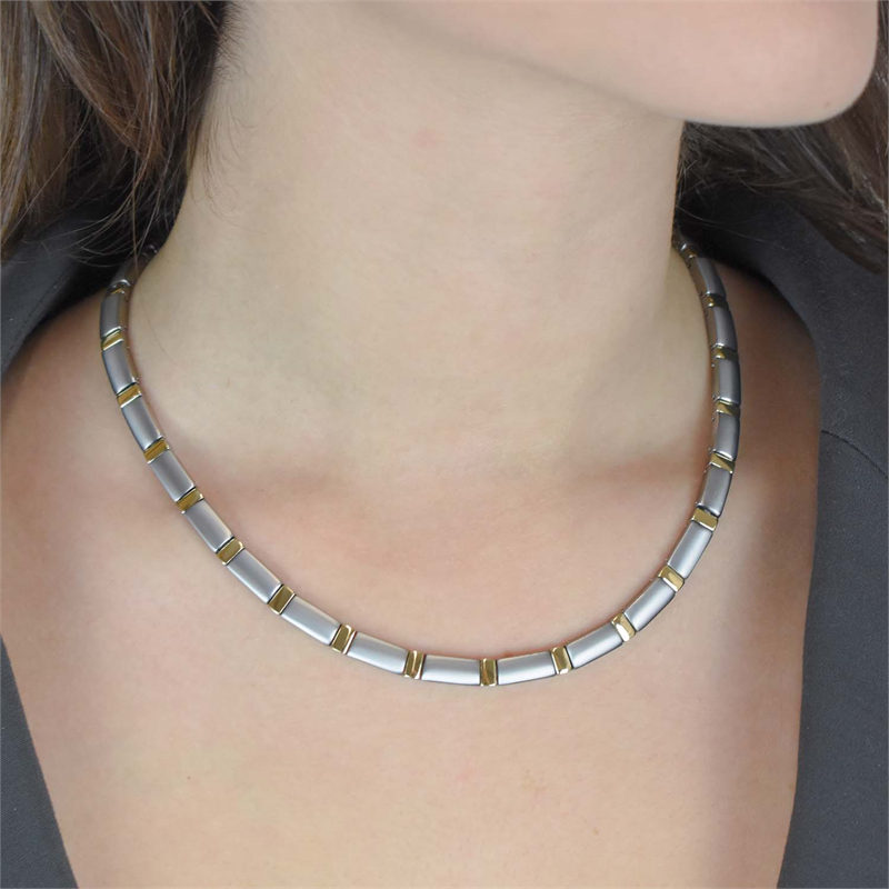 Boccia Titanium Ketting 0845-02 Zilverkleurig 450 mm