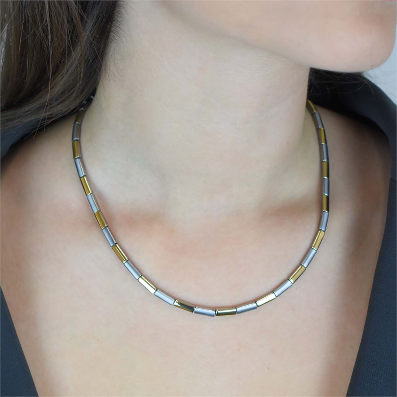 Boccia Titanium Ketting 0866-02 Goudkleurig 450 mm