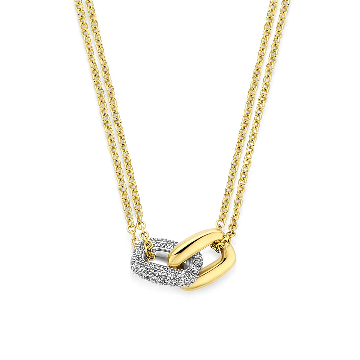 Fantasy Collection 14K Bicolor Gouden Diamanten Ketting 4209226