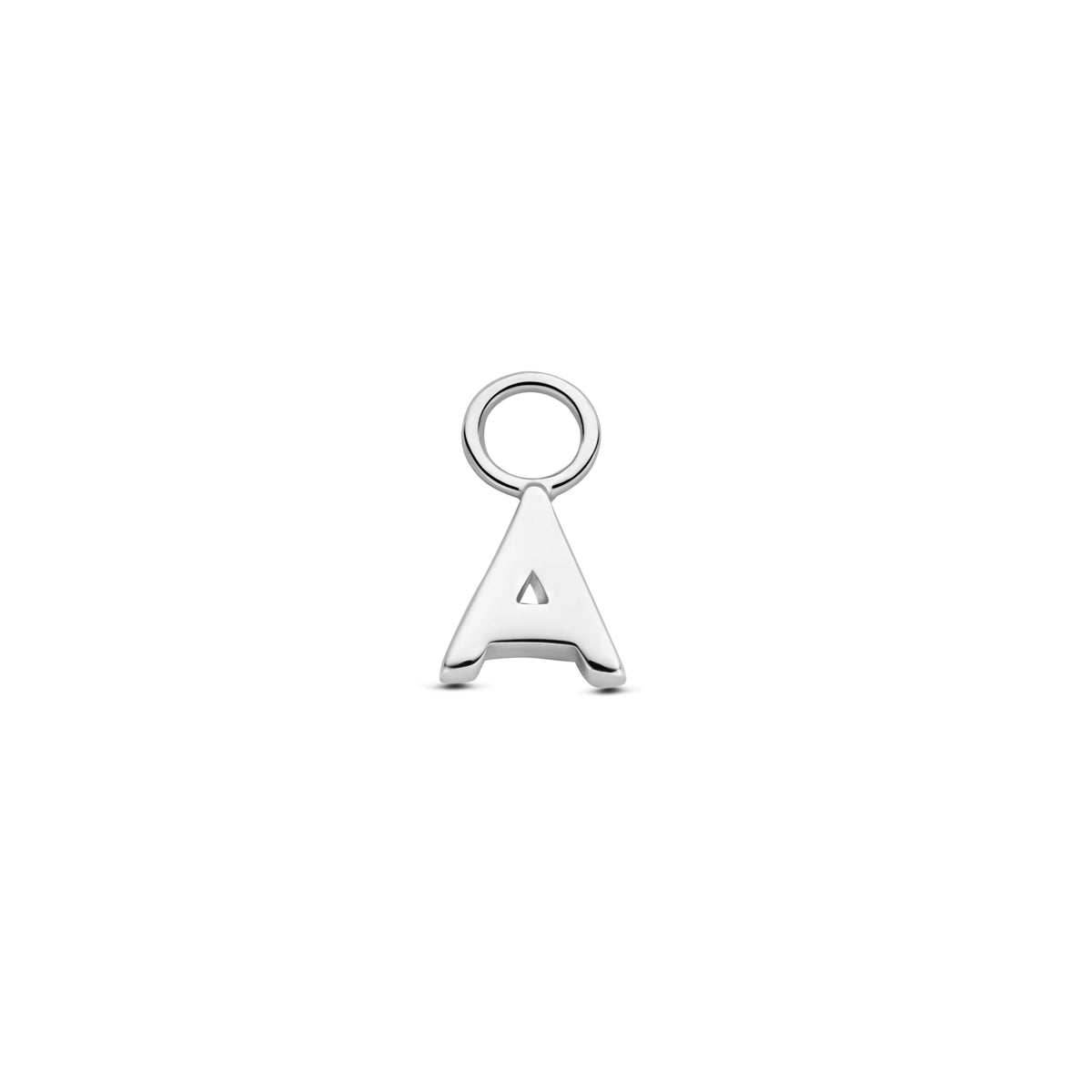 Oorringhanger letter A 6 mm zilver #Letter_A