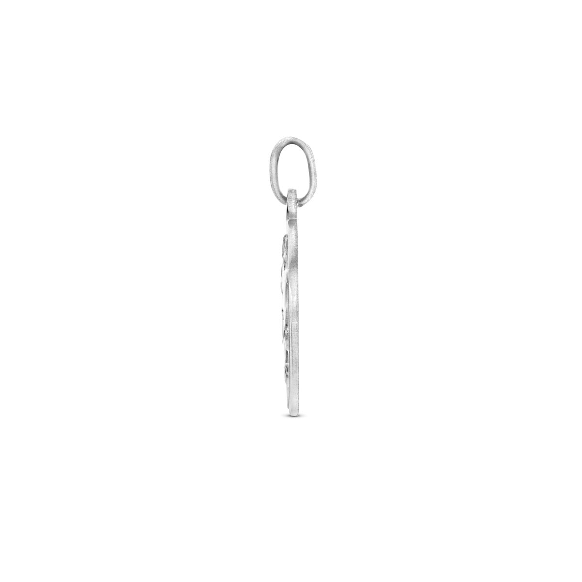 zilver gerhodineerd hanger paard poli/mat 16 mm 1340461 - PansiteNederland.nl