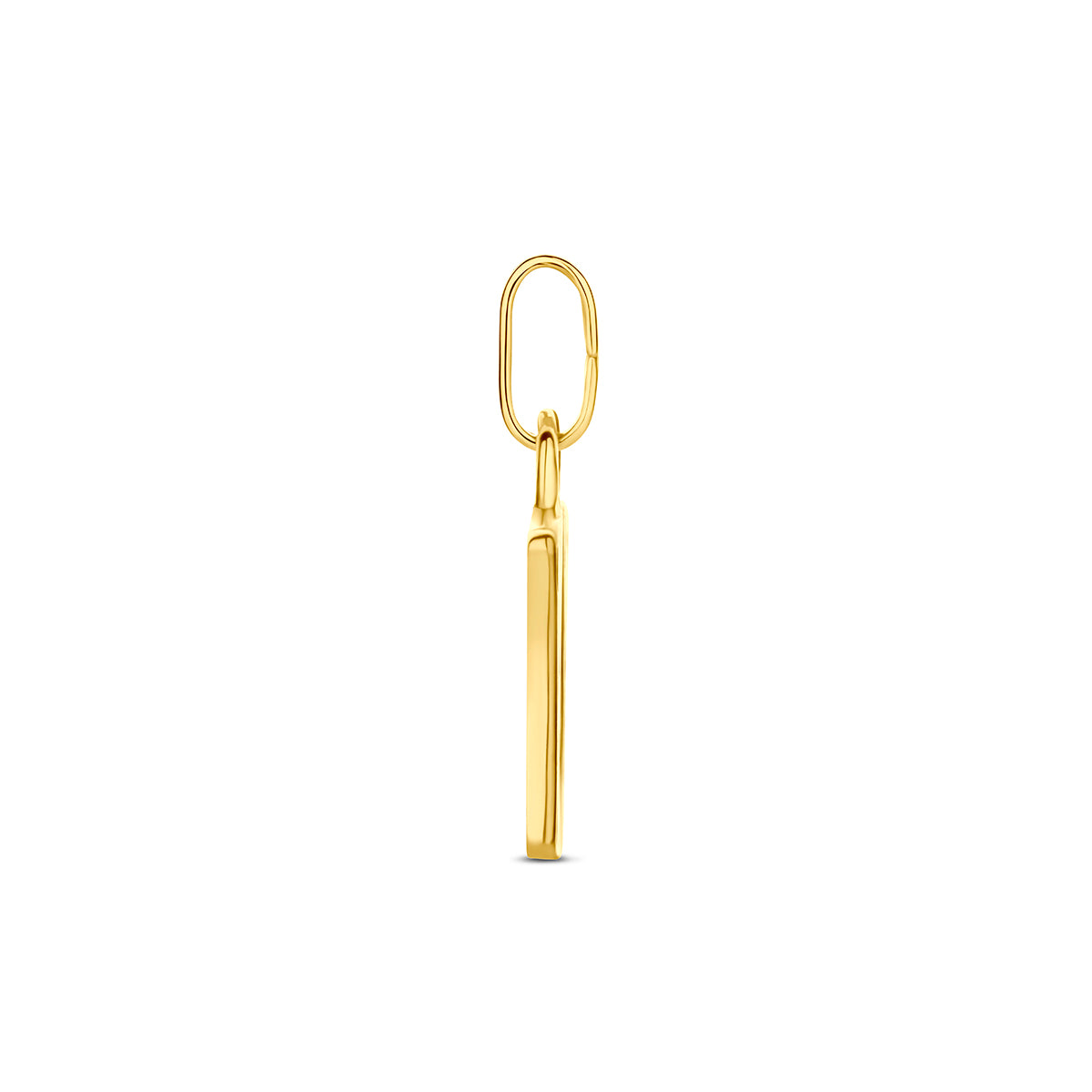 Hanger letter U 12,5 mm 14K geelgoud #Letter_U