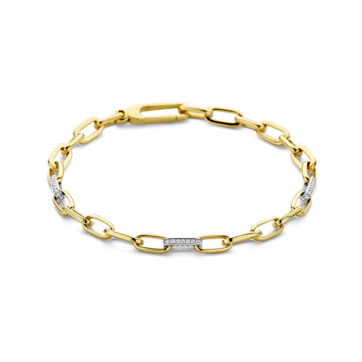 Fantasy Collection Armband closed forever diamant 0.27ct g si 4,8 mm 19 cm 14K bicolor goud