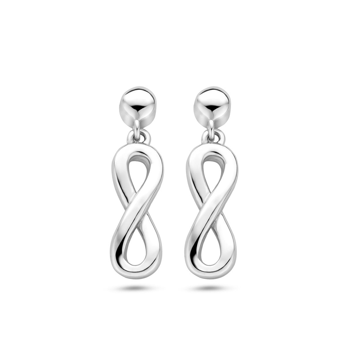 Zilver Gerhodineerd Oorhangers Infinity 1337637 - PansiteNederland.nl