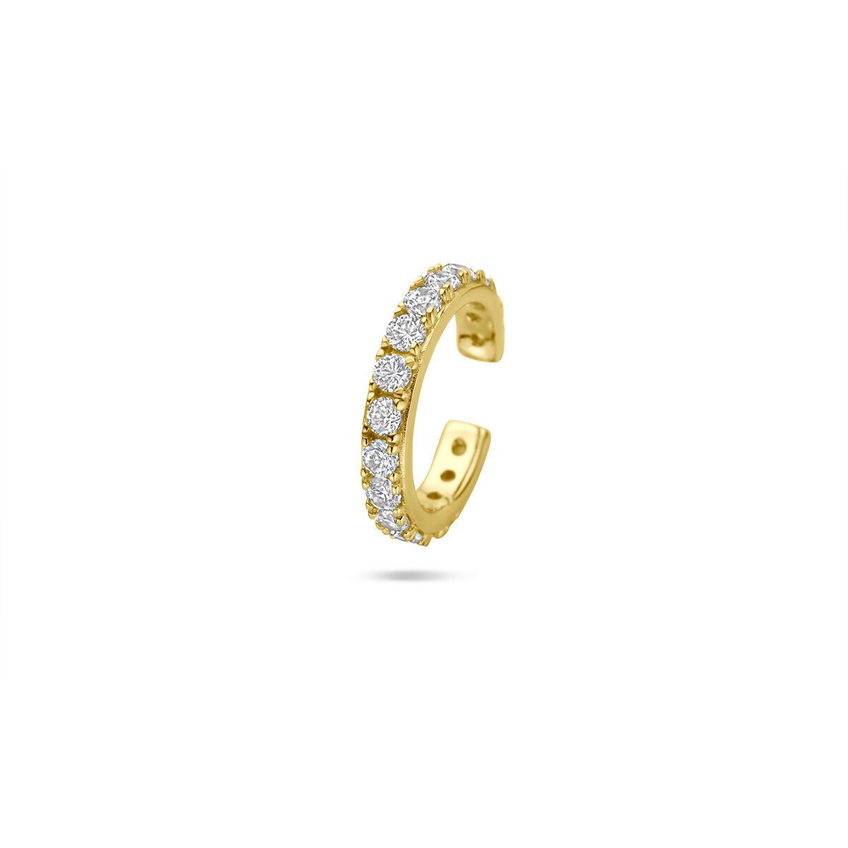 Zilveren vergulde geel ear cuff zirkonia 14,5 mm 1 micron - 2104086