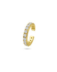 Zilveren vergulde geel ear cuff zirkonia 14,5 mm 1 micron - 2104086