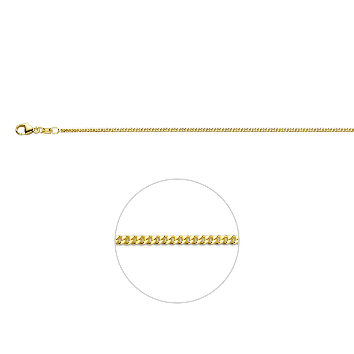 Fantasy Collection 9K Geelgouden Ketting 8000523