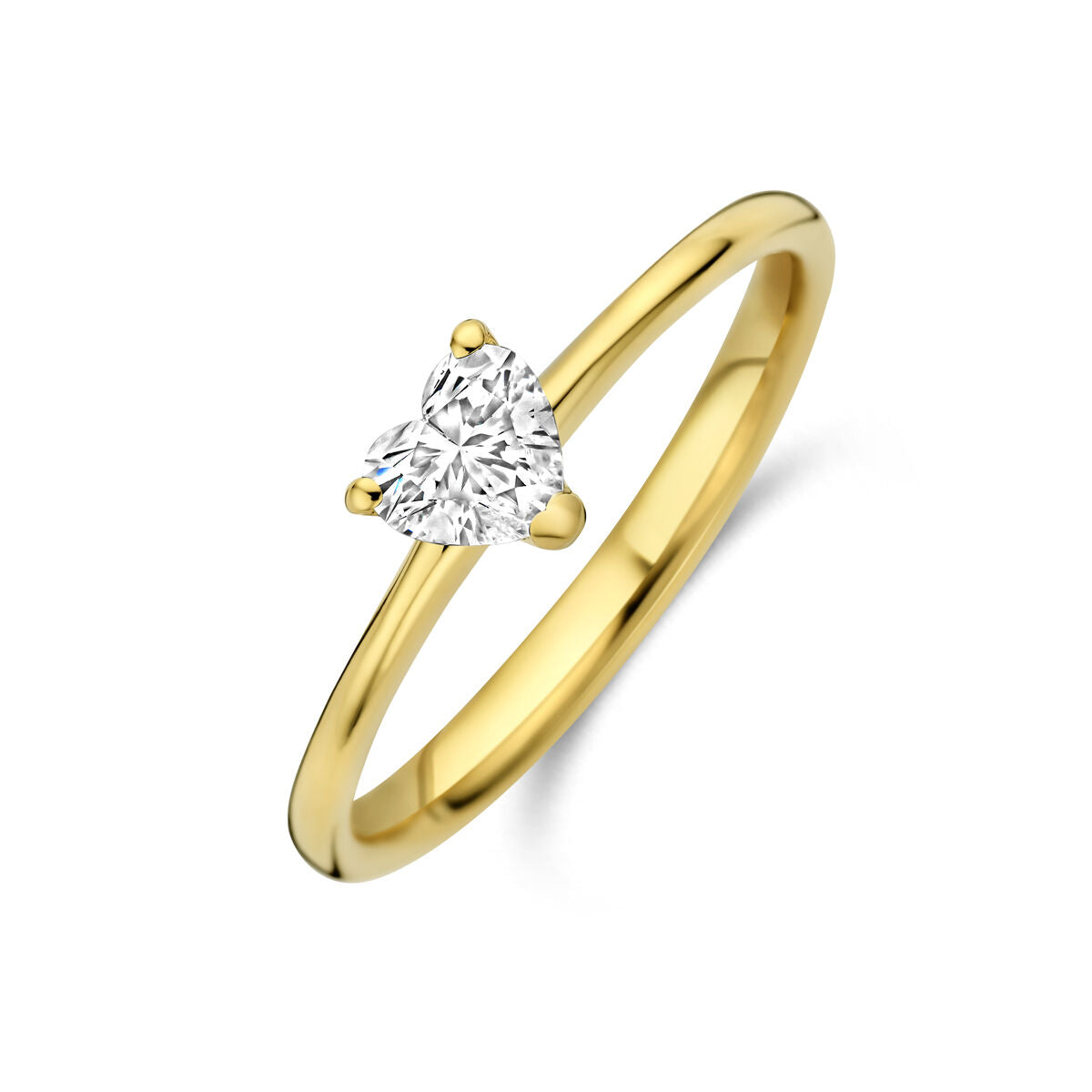 Fantasy Collection Ring hartje lab grown diamant 0.30ct f vs 14K geelgoud
