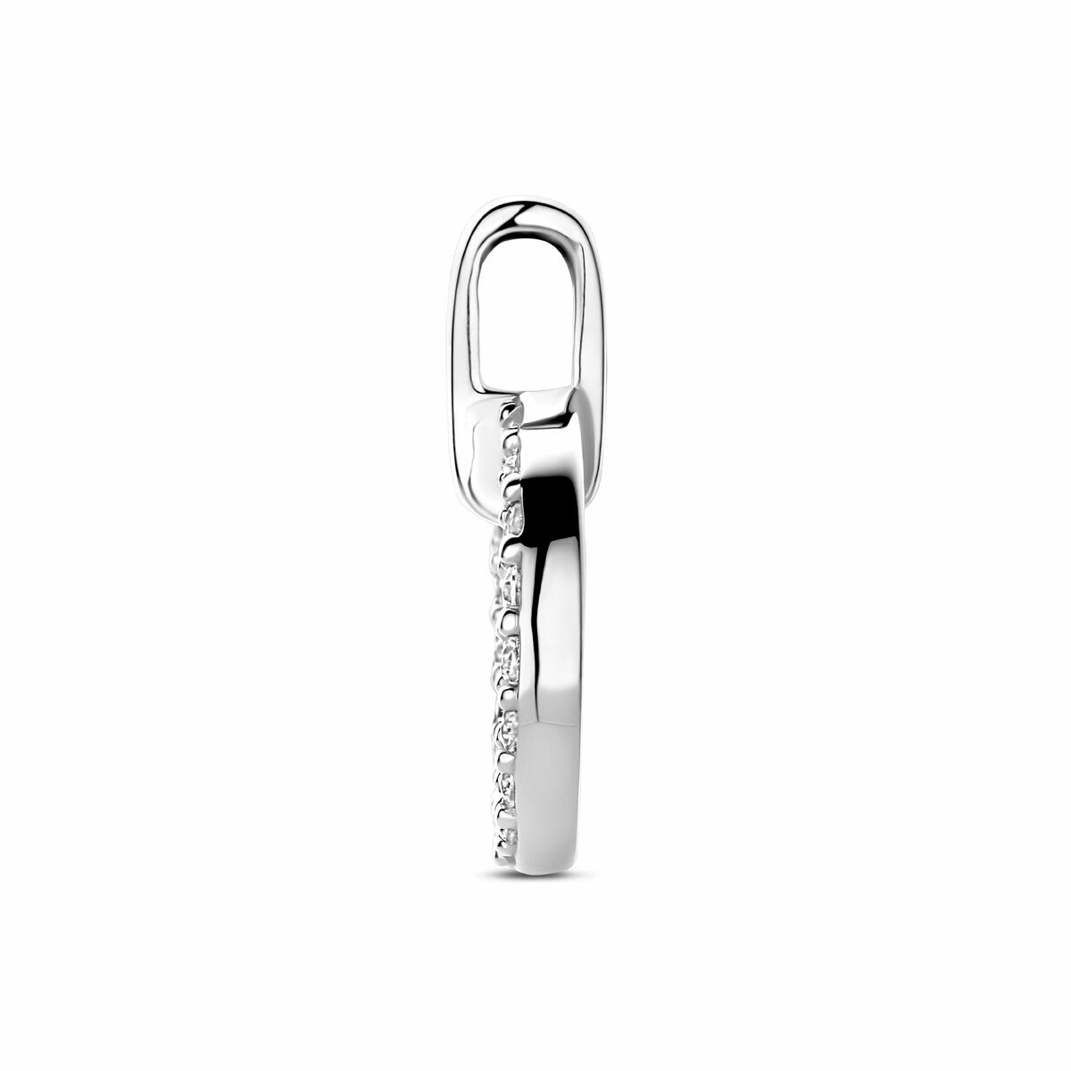 Zilveren gerhodineerde hanger zirkonia 17mm - 1341700 - PansiteNederland.nl