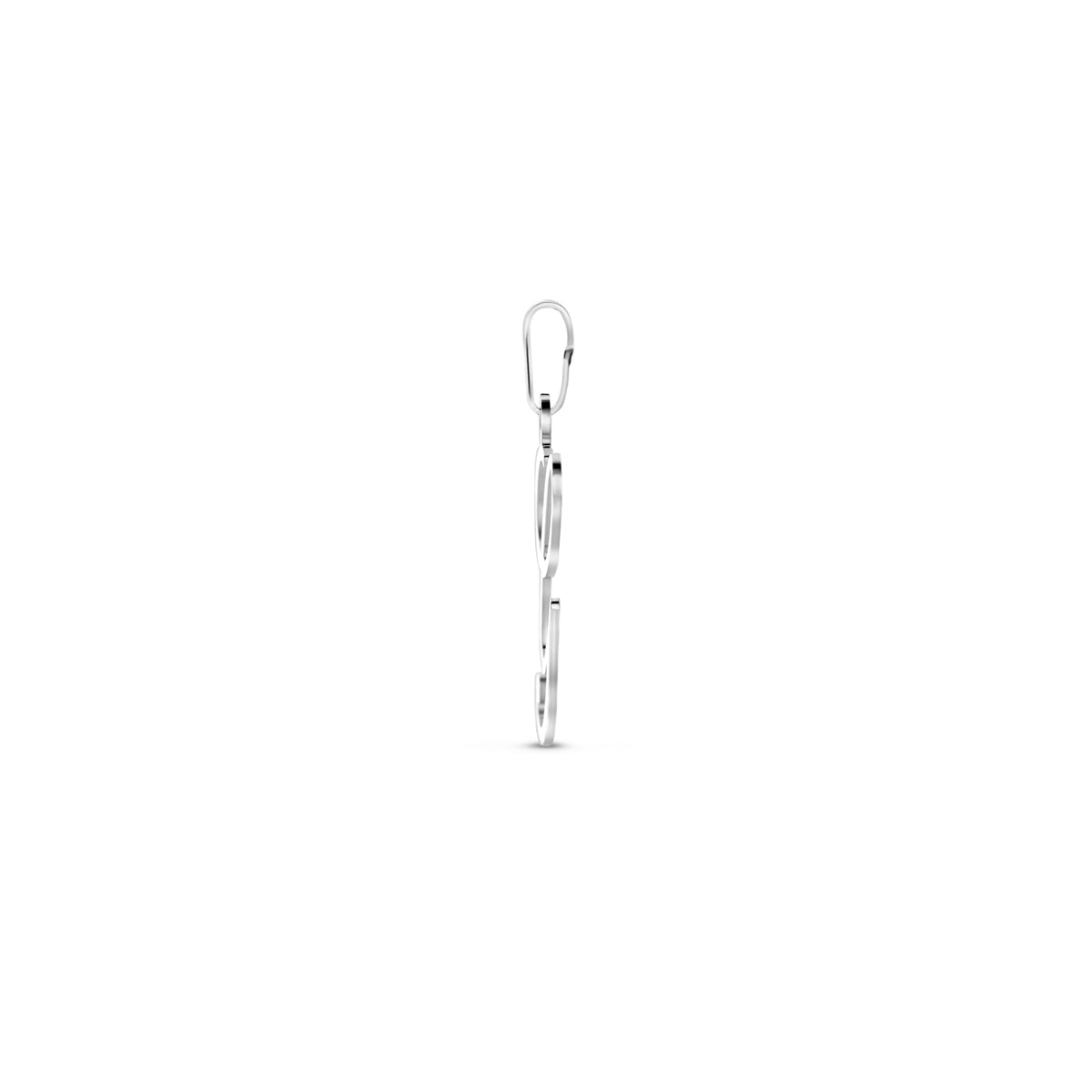 Hanger sierletter G 21 mm zilver #Letter_G