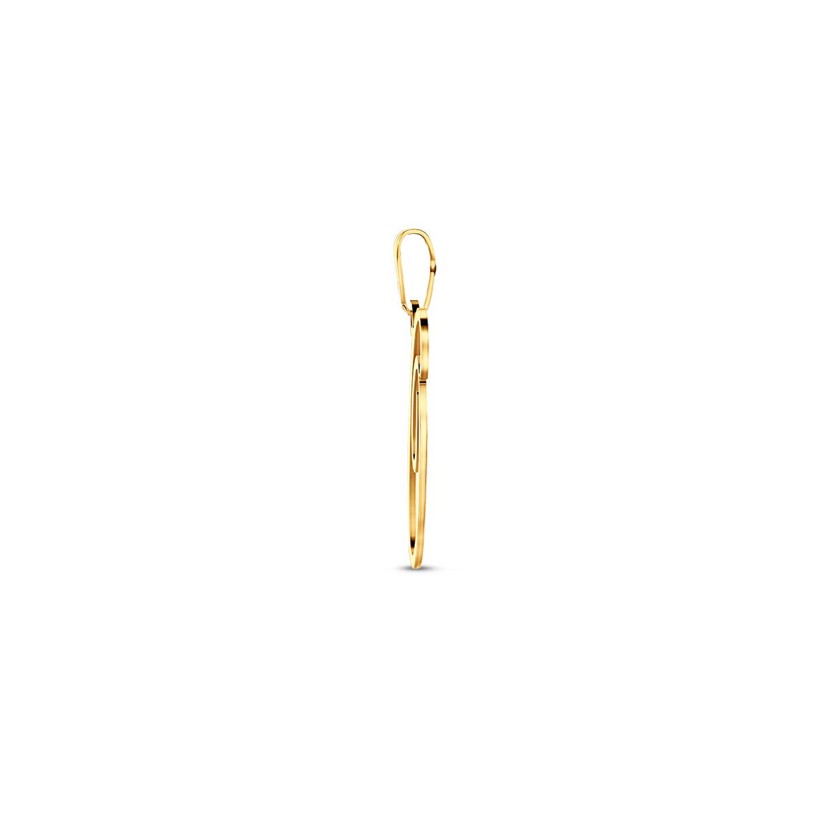 Hanger sierletter O 20 mm 14K geelgoud #Letter_O