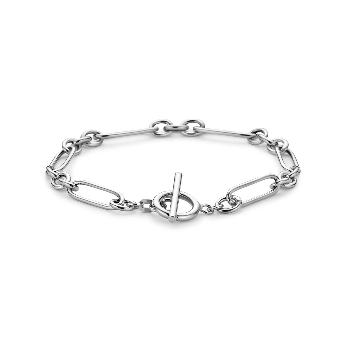 Armband kapittelslot 5,8 mm 19,5 cm zilver gerhodineerd