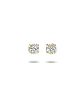 9K Geelgouden 9k oorknoppen zirkonia 4 mm - 8000200