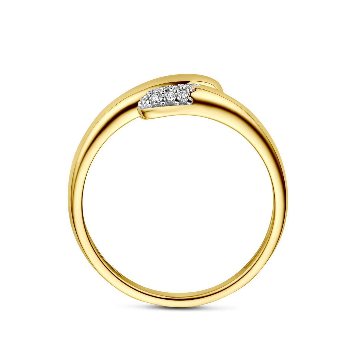 Fantasy Collection 14K Geelgouden Diamanten Ring 0.05ct h si
