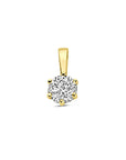 9K Geelgouden 9k hanger zirkonia 9 mm - 8000273 - PansiteNederland.nl