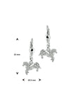 Zilver Oorhangers Paard 1001181 - PansiteNederland.nl
