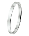 Zilver armband Bangle Dop 6 mm Vlakke Buis 1001364