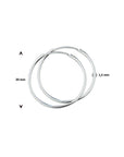 Zilver Oorringen 1,5 MM Ronde Buis 1001450 - PansiteNederland.nl