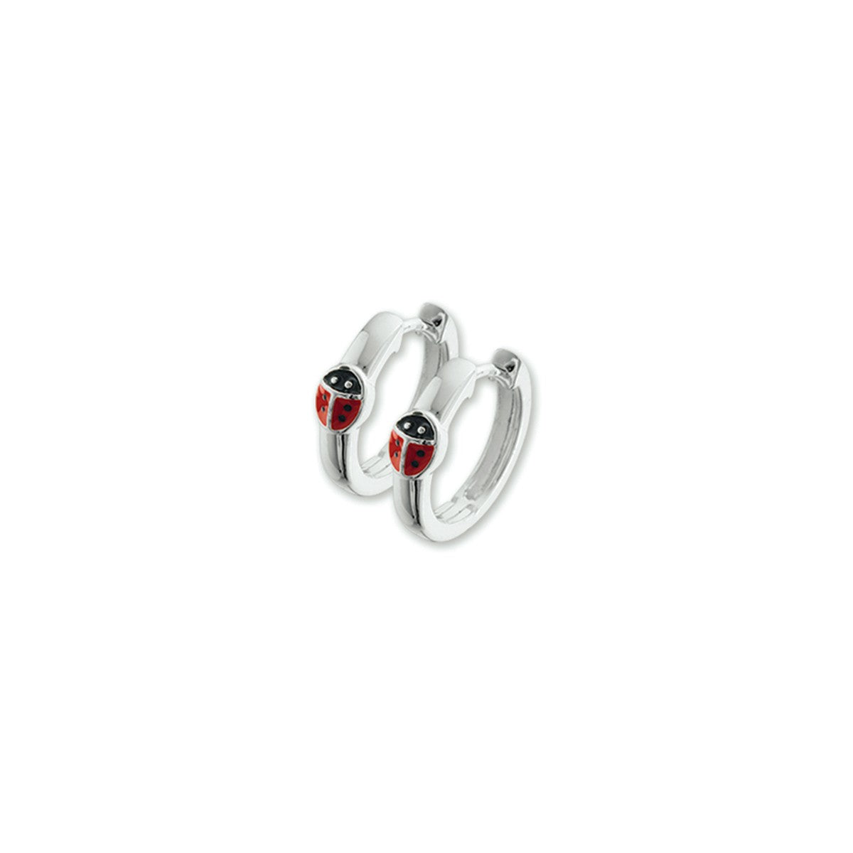 Zilver Klapoorringen Lieveheersbeestje 1001646 - PansiteNederland.nl