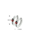 Zilver Klapoorringen Lieveheersbeestje 1001646 - PansiteNederland.nl
