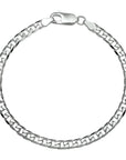 Zilver Wit Gourmette 6-Zijdes Geslepen 4,0 mm 1001762 - PansiteNederland.nl