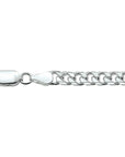 gourmette 6-zijdes geslepen 5,0 mm zilver wit - PansiteNederland.nl