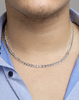 Zilveren gourmette ketting 6-zijdes geslepen 6,0 mm - 1001784 - PansiteNederland.nl