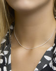Zilveren collier gourmette 4-zijdes geslepen 1,4 mm 1001988 - PansiteNederland.nl