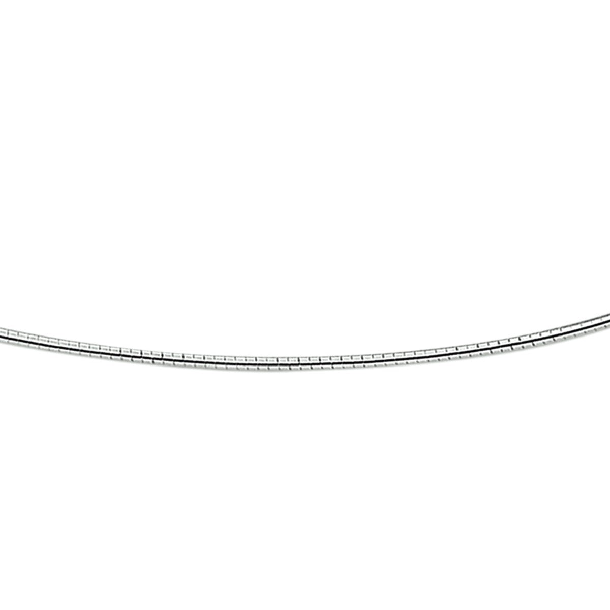 Zilver Wit Collier Omega Rond 1,4 mm 1002126 - PansiteNederland.nl