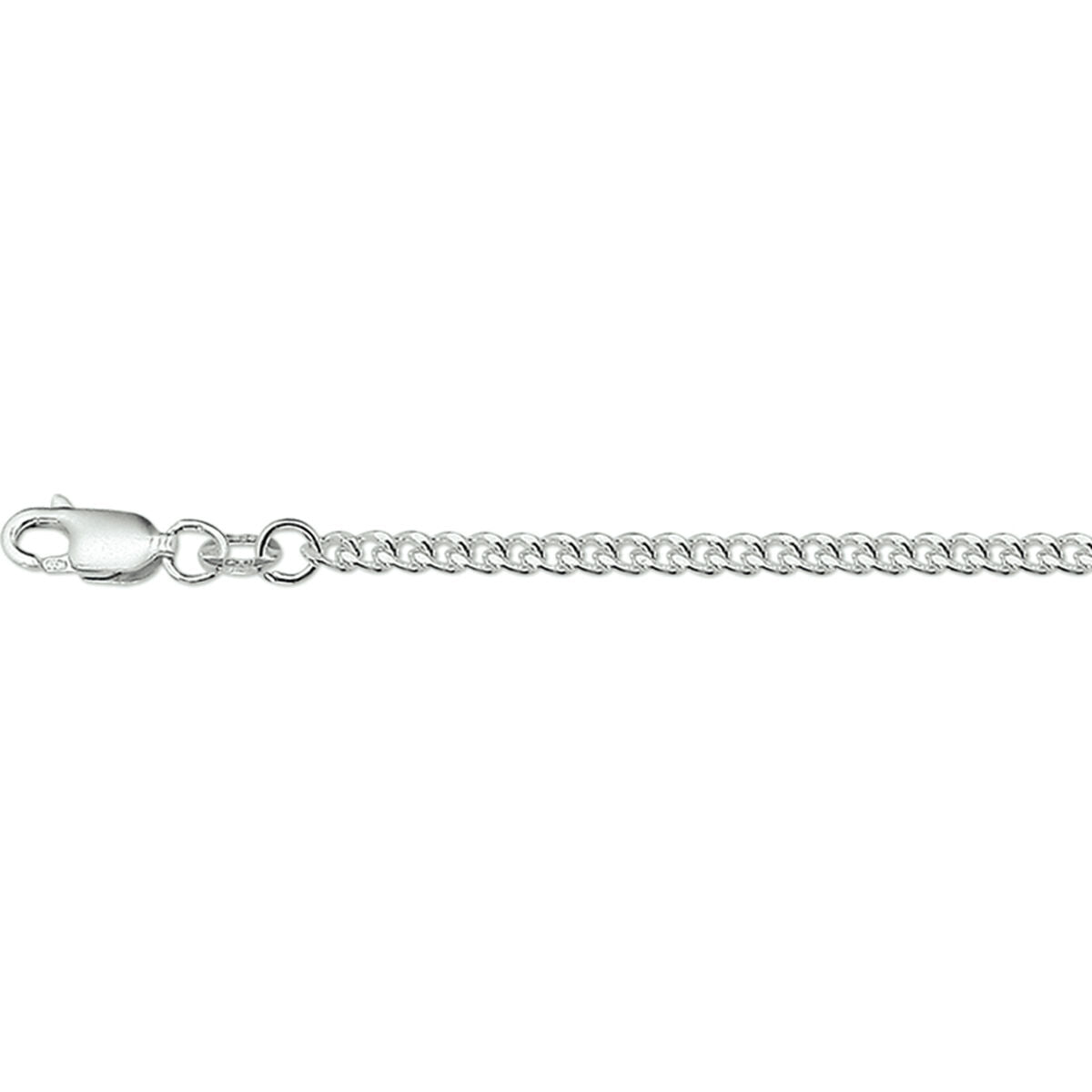 Zilver Wit Collier Gourmette 2,6 mm 1002169 - PansiteNederland.nl