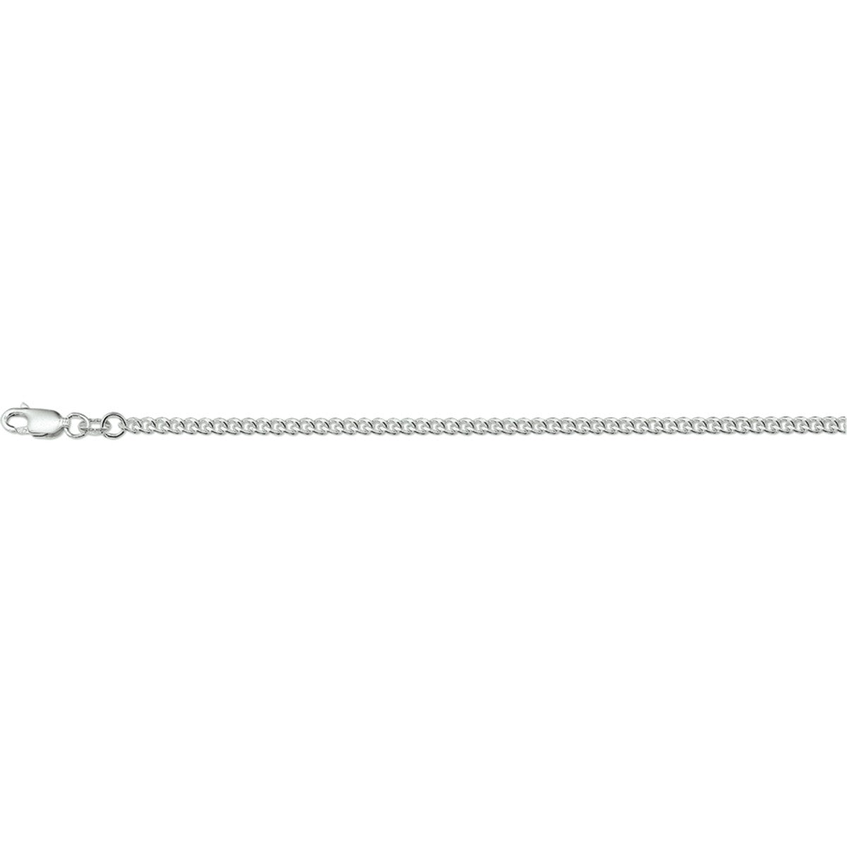 Zilver Wit Collier Gourmette 2,6 mm 1002169 - PansiteNederland.nl