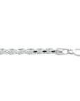 Zilver Wit Koord Gediamanteerd 3,7 mm 1002199